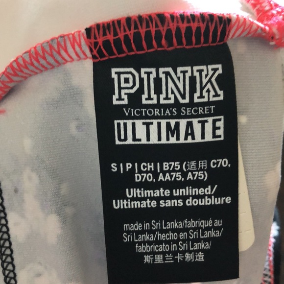 PINK Floral Ultimate Sports Bra - Picture 5 of 7